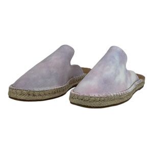 New Splendid Women "Julia" Slip-On Espadrilles Mules Pastel Fabric Upper US 9